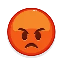 😡-Crazy Emoji @IMG2D, Telegram Sticker