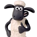 😊-Shaun the Sheep, Telegram Sticker