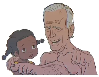 🦵-Creepy Joe Biden, Telegram Sticker