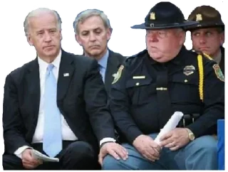 👮‍♂️-Creepy Joe Biden, Telegram Sticker
