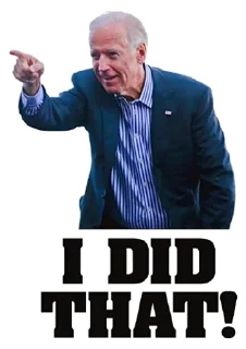 👈-Creepy Joe Biden, Telegram Sticker