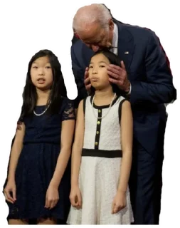 👨‍👧‍👧-Creepy Joe Biden, Telegram Sticker