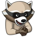 😈-Criminal Raccoon, Telegram Sticker