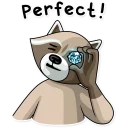 👍-Criminal Raccoon, Telegram Sticker