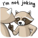 😡-Criminal Raccoon, Telegram Sticker