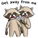 ✋-Criminal Raccoon, Telegram Sticker