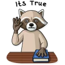 👆-Criminal Raccoon, Telegram Sticker