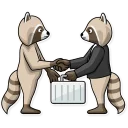 🤝-Criminal Raccoon, Telegram Sticker