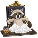 🤴-Criminal Raccoon, Telegram Sticker
