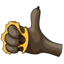 👍-Criminal Raccoon, Telegram Sticker