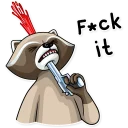 😵-Criminal Raccoon, Telegram Sticker