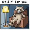 ⌛-Criminal Raccoon, Telegram Sticker