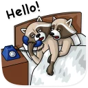 ☎-Criminal Raccoon, Telegram Sticker