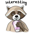 😏-Criminal Raccoon, Telegram Sticker