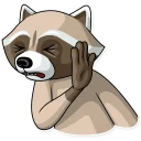 ✋-Criminal Raccoon, Telegram Sticker