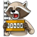 👹-Criminal Raccoon, Telegram Sticker