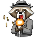 😡-Criminal Raccoon, Telegram Sticker