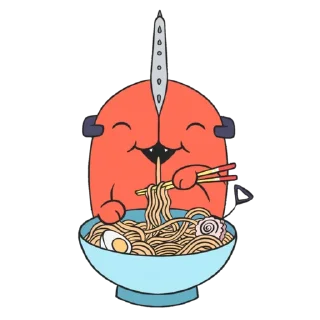 🍜-Chainsaw man @Toji_sama, Telegram Sticker