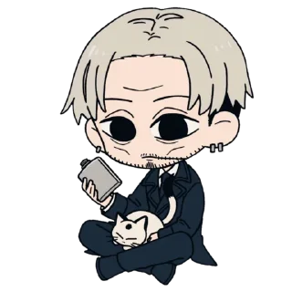 😐-Chainsaw man @Toji_sama, Telegram Sticker