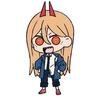 😌-Chainsaw man @Toji_sama, Telegram Sticker