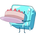 🎂-CubeMelt, Telegram Sticker
