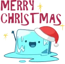 🎅-CubeMelt, Telegram Sticker