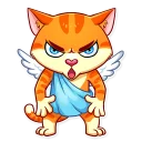 😠-Cupid Cat, Telegram Sticker