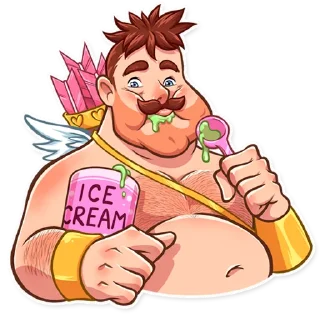 🤤-Cupid, Telegram Sticker