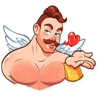 😘-Cupid, Telegram Sticker