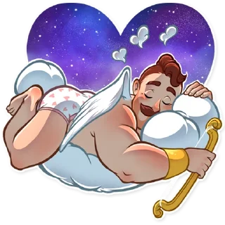 😴-Cupid, Telegram Sticker