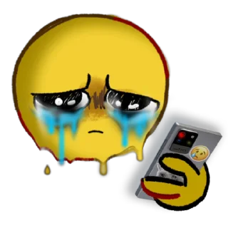 😭-Cursed Emojis, Telegram Sticker