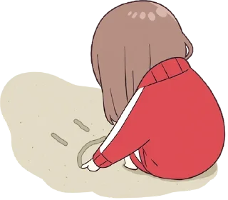 ☹️-Cute Couple, Telegram Sticker