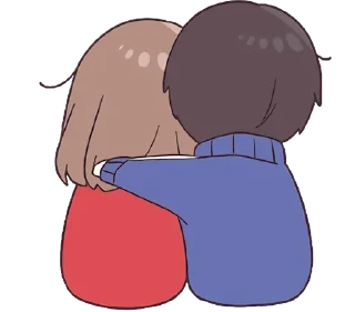 🤗-Cute Couple, Telegram Sticker