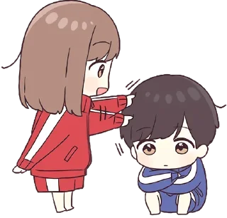 🤗-Cute Couple, Telegram Sticker
