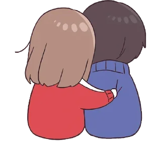 🤗-Cute Couple, Telegram Sticker