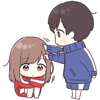 🤗-Cute Couple, Telegram Sticker