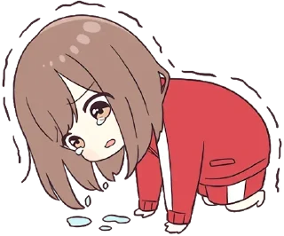 😭-Cute Couple, Telegram Sticker