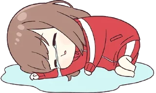 😭-Cute Couple, Telegram Sticker