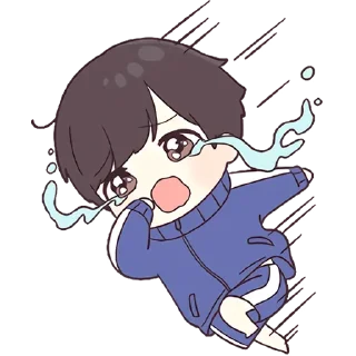😭-Cute Couple, Telegram Sticker