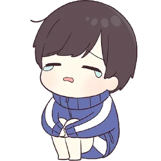 😭-Cute Couple, Telegram Sticker