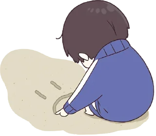 ☹️-Cute Couple, Telegram Sticker