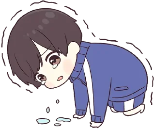 😭-Cute Couple, Telegram Sticker