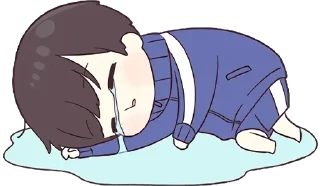 😭-Cute Couple, Telegram Sticker
