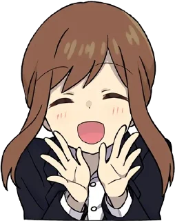 👐-Cute Girl, Telegram Sticker