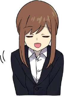 🙇‍♀️-Cute Girl, Telegram Sticker