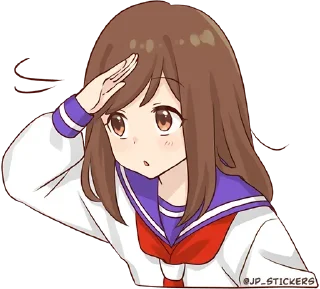 🕵️-Cute Girl, Telegram Sticker