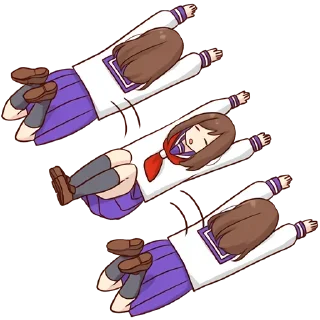 🙃-Cute Girl, Telegram Sticker