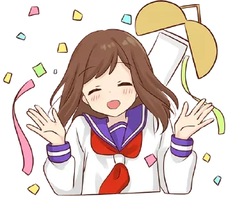 🎊-Cute Girl, Telegram Sticker