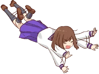 😩-Cute Girl, Telegram Sticker