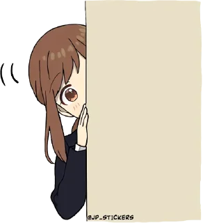 👀-Cute Girl, Telegram Sticker